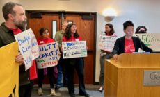 AFT Members Pack the Board Room